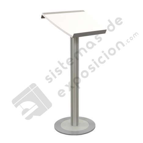 ATRIL DE ALUMINIO CON LECTURA DE MADERA