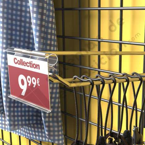 GANCHO EURO PARA REJILLA PARED 4X150 MM