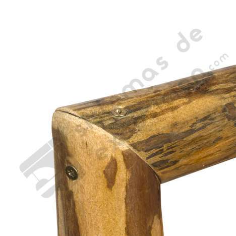 Pizarra colgante de troncos de madera