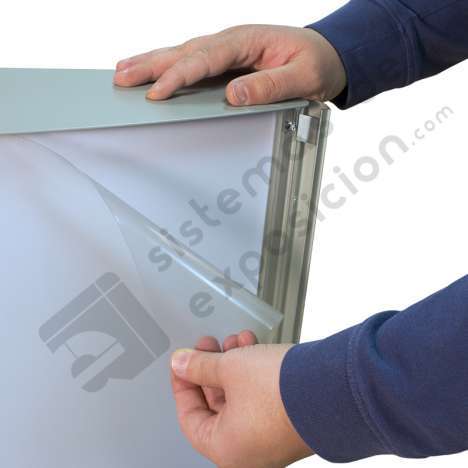 PORTAPOSTER TOTEM CON LUZ LED500X700