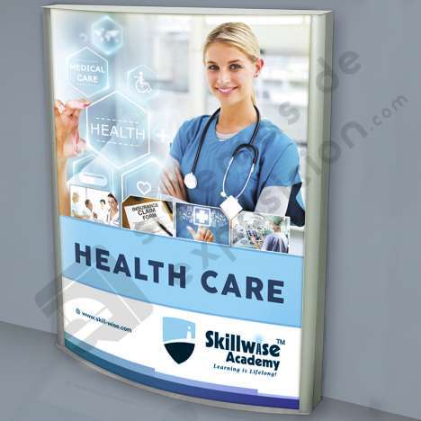 PORTAPOSTER TOTEM CON LUZ LED500X700