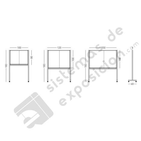 VITRINA DE CORCHO NATURAL CON RUEDAS